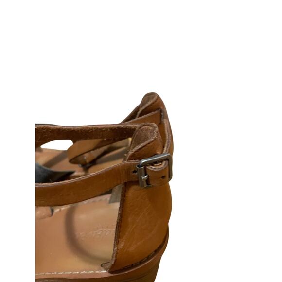 Madewell Brown and Silver Heeled Sandals - Picture 5 of 11
